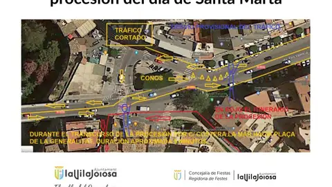 Cortes procesión Día Santa Marta La Vila Joiosa Cortes procesión Día Santa Marta La Vila Joiosa