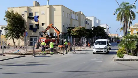Imagen de archivo de la calle Carlos Cano de Rota Imagen de archivo de la calle Carlos Cano de Rota