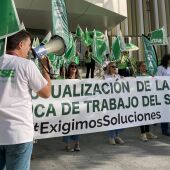 Archivo - Protesta de Satse para exigir la actualización de la bolsa de empleo temporal del SAS. - SATSE ANDALUCIA - Archivo