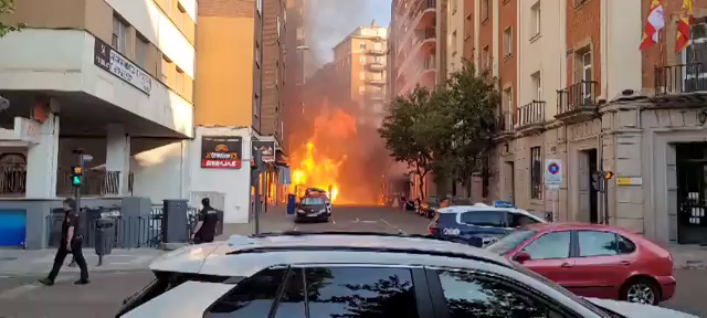 Dos heridos en la explosión de una tubería de gas en Zamora Dos heridos en la explosión de una tubería de gas en Zamora
