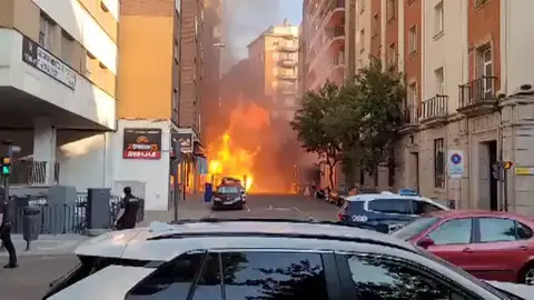 Dos heridos en la explosión de una tubería de gas en Zamora Dos heridos en la explosión de una tubería de gas en Zamora