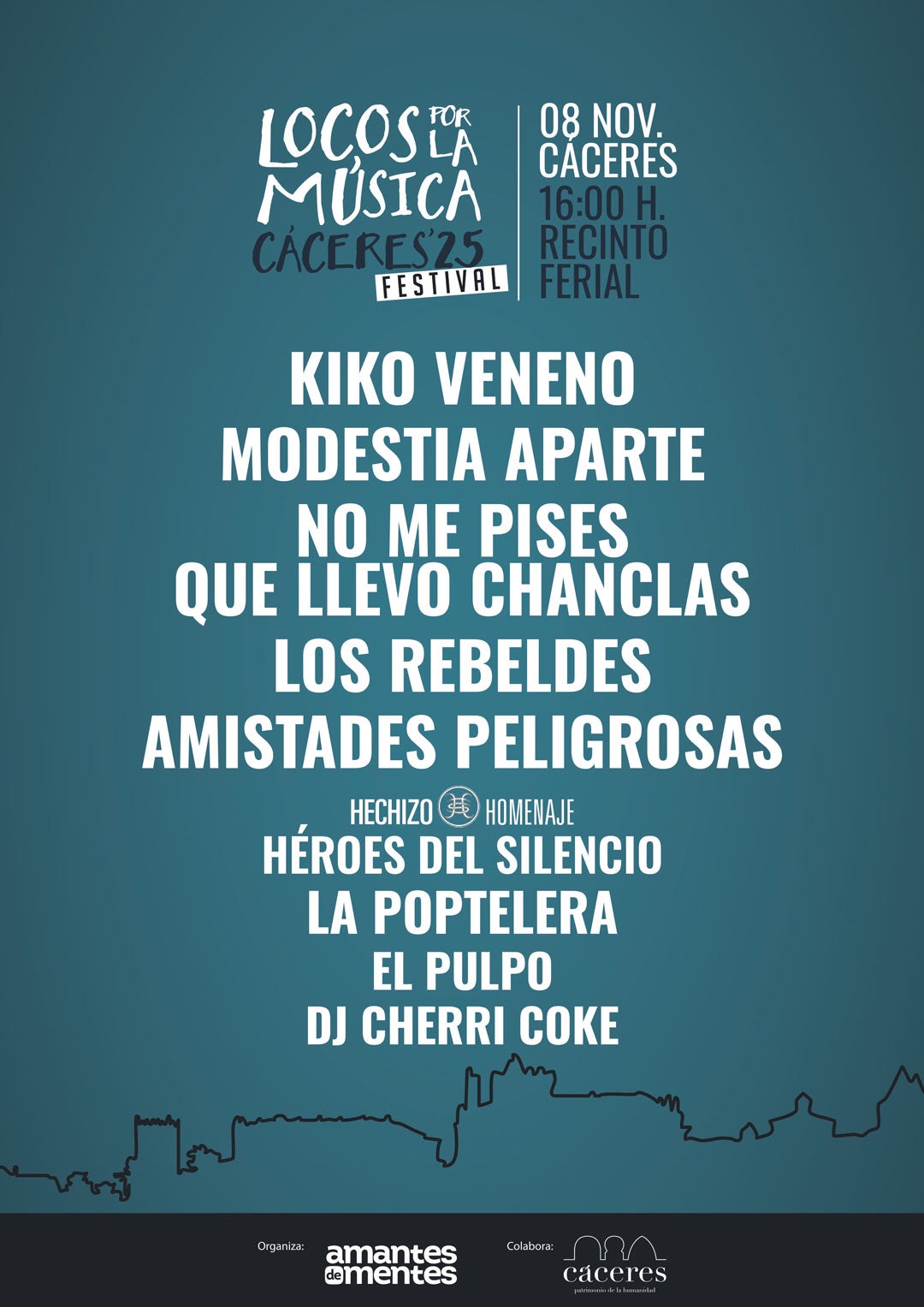 "Locos por la Música" aterriza en Cáceres: el gran festival del pop español de los 80 y 90 el 8 de noviembre "Locos por la Música" aterriza en Cáceres: el gran festival del pop español de los 80 y 90 el 8 de noviembre