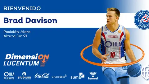 Brad Davison vuelve a Alicante y el Lucentum ya cuenta con cuatro jugadores en plantilla Brad Davison vuelve a Alicante y el Lucentum ya cuenta con cuatro jugadores en plantilla