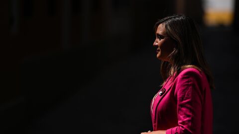 La vicesecretaria general del PSOE-A y portavoz del Grupo Socialista en el Parlamento andaluz, Mar&iacute;a M&aacute;rquez, en una entrevista concedida a Europa Press. - JOAQU&Iacute;N CORCHERO/EUROPA PRESS