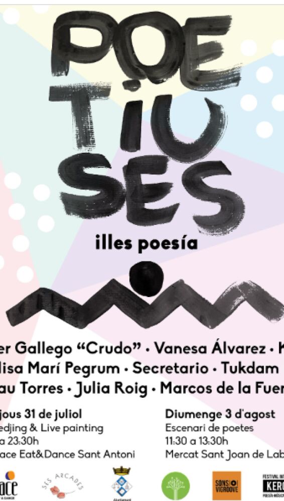 Cartel de la primera edición de Poetiuses