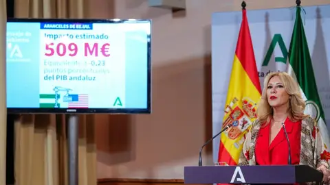 La consejera de Economía y portavoz del Gobierno, Carolina España, este lunes en la rueda de prensa del Consejo de Gobierno. - FRANCISCO J.OLMO/EUROPA PRESS La consejera de Economía y portavoz del Gobierno, Carolina España, este lunes en la rueda de prensa del Consejo de Gobierno. - FRANCISCO J.OLMO/EUROPA PRESS