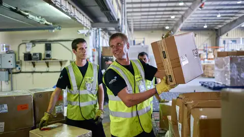 Trabajadores de Groundforce, el principal operador de 'handling' del aeropuerto de Palma Trabajadores de Groundforce, el principal operador de 'handling' del aeropuerto de Palma