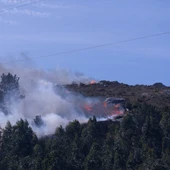 El incendio declarado en Ponteceso El incendio declarado en Ponteceso
