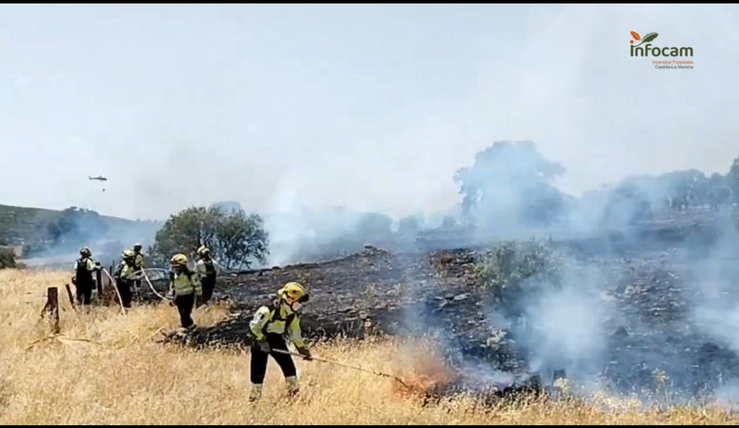 Extinguido un incendio en una zona agrícola de Valdepeñas Extinguido un incendio en una zona agrícola de Valdepeñas