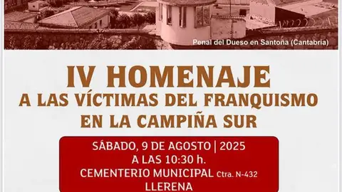 La víctimas del franquismo en la Campiña Sur reciben un homenaje el sábado en Llerena La víctimas del franquismo en la Campiña Sur reciben un homenaje el sábado en Llerena
