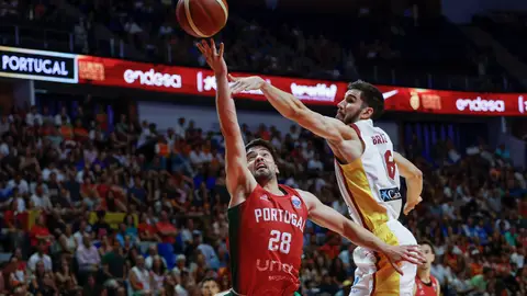 España cae ante Portugal en su primer ensayo previo al Eurobasket España cae ante Portugal en su primer ensayo previo al Eurobasket