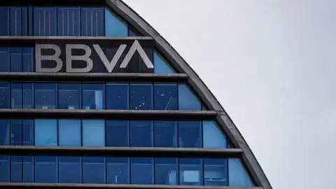 Imagen de archivo de la sede corporativa del BBVA en Madrid. Imagen de archivo de la sede corporativa del BBVA en Madrid.