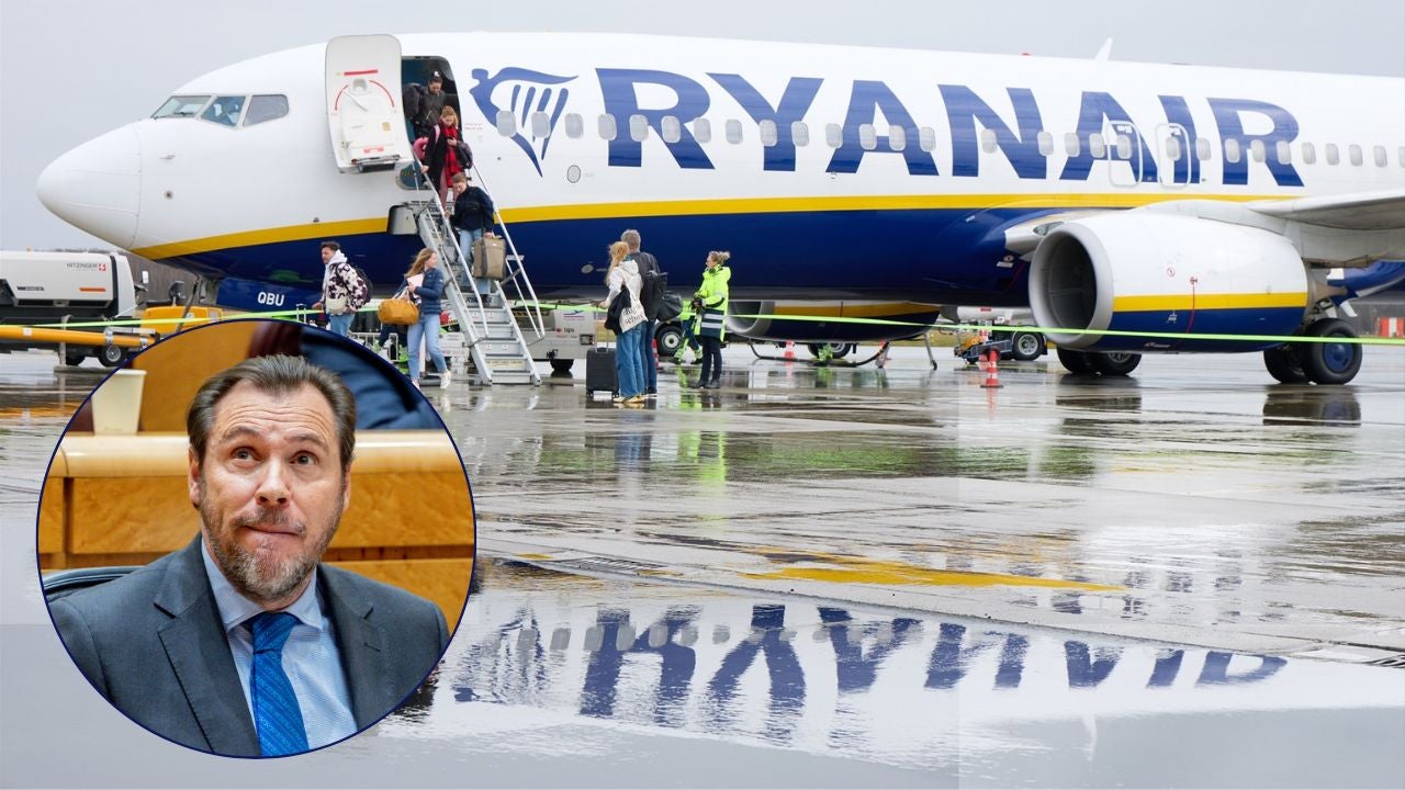 Ryanair lanza otro dardo a Óscar Puente y critica la subida de tasas: "¿Cuándo dejará el ministro de twittear y hará algo al respecto?" Ryanair lanza otro dardo a Óscar Puente y critica la subida de tasas: "¿Cuándo dejará el ministro de twittear y hará algo al respecto?"