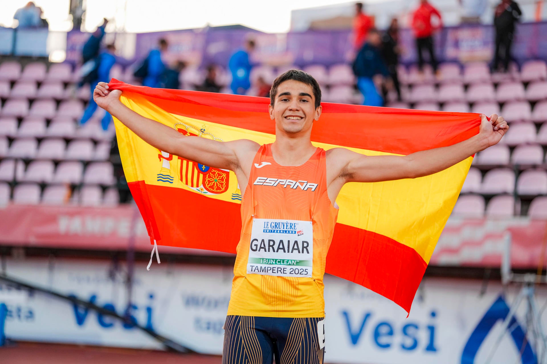 Ander Garaiar, campeón de Europa en 100 metros con solo 18 años: "No me lo creo"