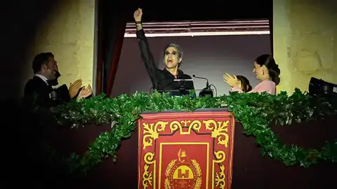 Mario Vaquerizo abre oficialmente las fiestas de Elche con cinco minutos de un pregón improvisado Mario Vaquerizo abre oficialmente las fiestas de Elche con cinco minutos de un pregón improvisado
