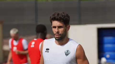 Óscar Gil, jugador del CD Castellón Óscar Gil, jugador del CD Castellón