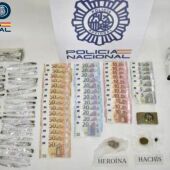 Material incautado por la Policía Nacional