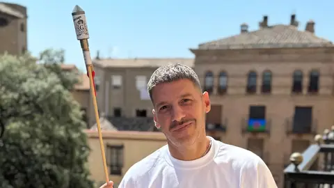 Todo listo para que Huesca se vista de blanco y verde y comiencen las fiestas laurentinas Todo listo para que Huesca se vista de blanco y verde y comiencen las fiestas laurentinas