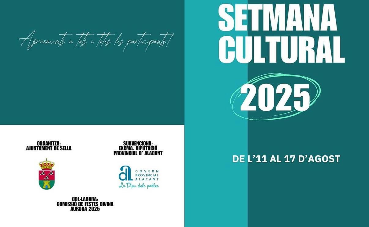 Repasamos la programación de la Semana Cultural de Sella Repasamos la programación de la Semana Cultural de Sella