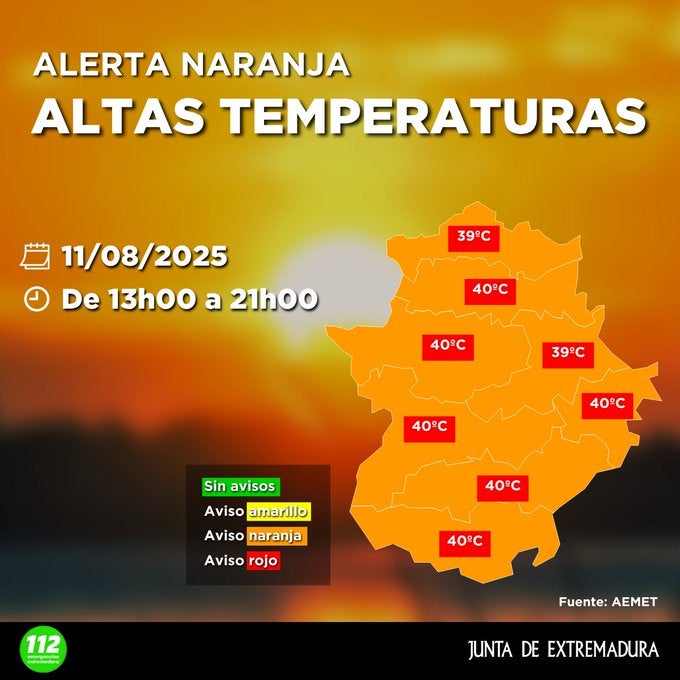 Badajoz, con 43,1 grados, el municipio más caluroso del país durante este domingo Badajoz, con 43,1 grados, el municipio más caluroso del país durante este domingo