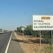 Imagen carretera CM-412 Moral de Calatrava a Valdepeñas Imagen carretera CM-412 Moral de Calatrava a Valdepeñas