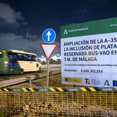 La Junta avanza en las obras del carril BUS-VAO de Málaga con la colocación de las vigas sobre la MA-2 La Junta avanza en las obras del carril BUS-VAO de Málaga con la colocación de las vigas sobre la MA-2