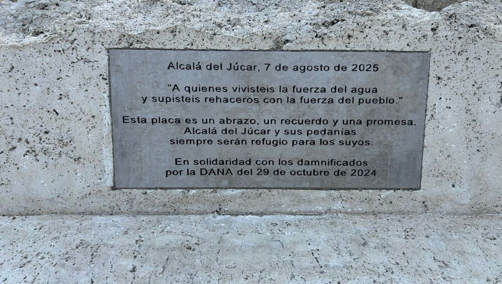 Alcalá del Júcar rinde homenaje a las víctimas de la Dana del 29 de octubre de 2024