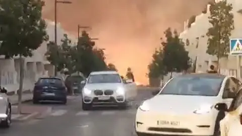 Vídeo del incendio en Tres Cantos Vídeo del incendio en Tres Cantos