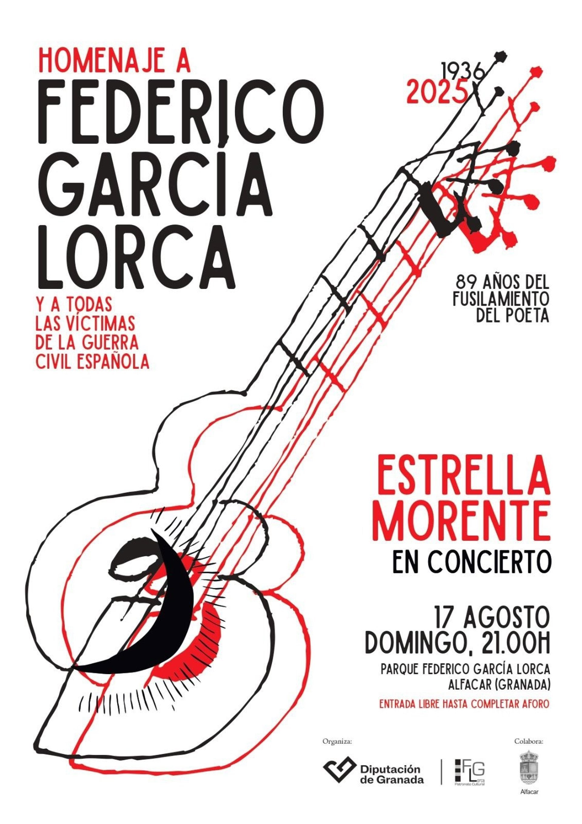Estrella Morente protagonizará el homenaje a Lorca en el 89 aniversario de su asesinato Estrella Morente protagonizará el homenaje a Lorca en el 89 aniversario de su asesinato