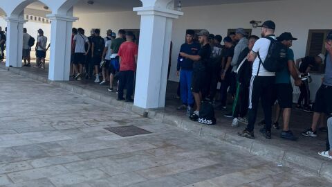 Imagen de los &uacute;ltimos migrantes ilegales que han llegado a Formentera