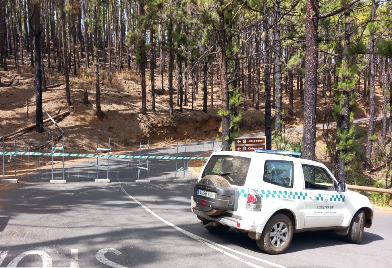 Estas son las carreteras afectadas por los incendios: dos nacionales y nueve secundarias Estas son las carreteras afectadas por los incendios: dos nacionales y nueve secundarias