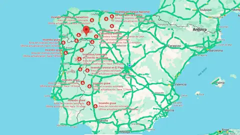 La herramienta de Google Maps para visualizar incendios activos y evitarlos en desplazamientos La herramienta de Google Maps para visualizar incendios activos y evitarlos en desplazamientos