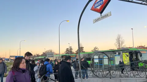 Intercambiador provisional de Cuatro Vientos Intercambiador provisional de Cuatro Vientos