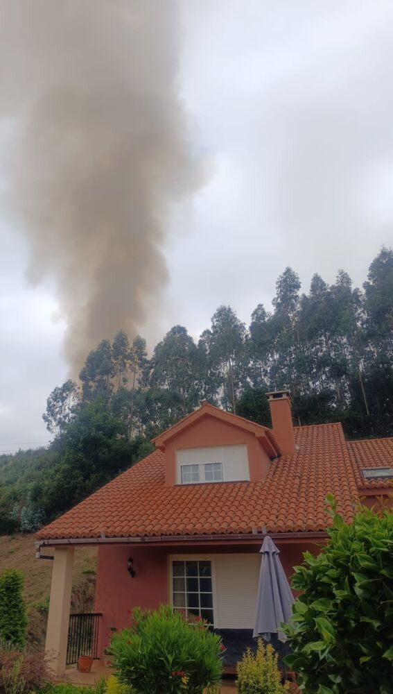 Incendio en el lugar de Cillobre-Culleredo