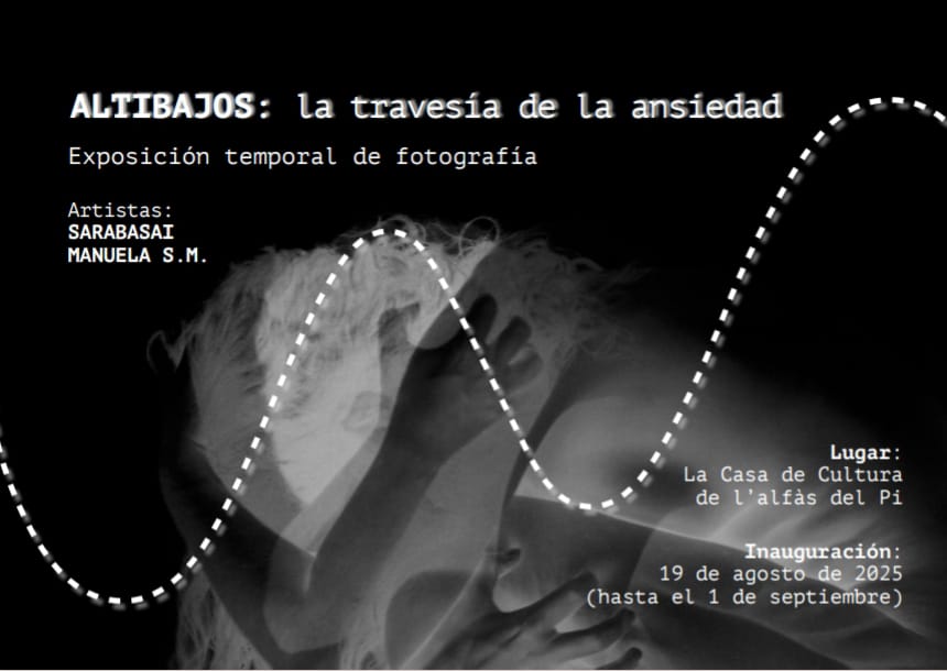 La exposición 'Altibajos: la travesía de Ansiedad' se inaugura mañana en la Casa de la Cultura de l'Alfàs La exposición 'Altibajos: la travesía de Ansiedad' se inaugura mañana en la Casa de la Cultura de l'Alfàs