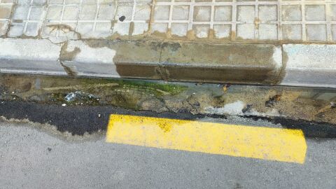 Uno de los reventones de tuber&iacute;as de agua de El Palmar (Val&egrave;ncia)