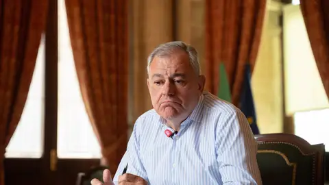 El alcalde de Sevilla, José Luis Sanz, durante la entrevista concedida a Europa Press. - María José López - Europa Press El alcalde de Sevilla, José Luis Sanz, durante la entrevista concedida a Europa Press. - María José López - Europa Press