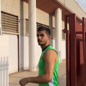 André Silva, en un entrenamiento con el Elche CF.