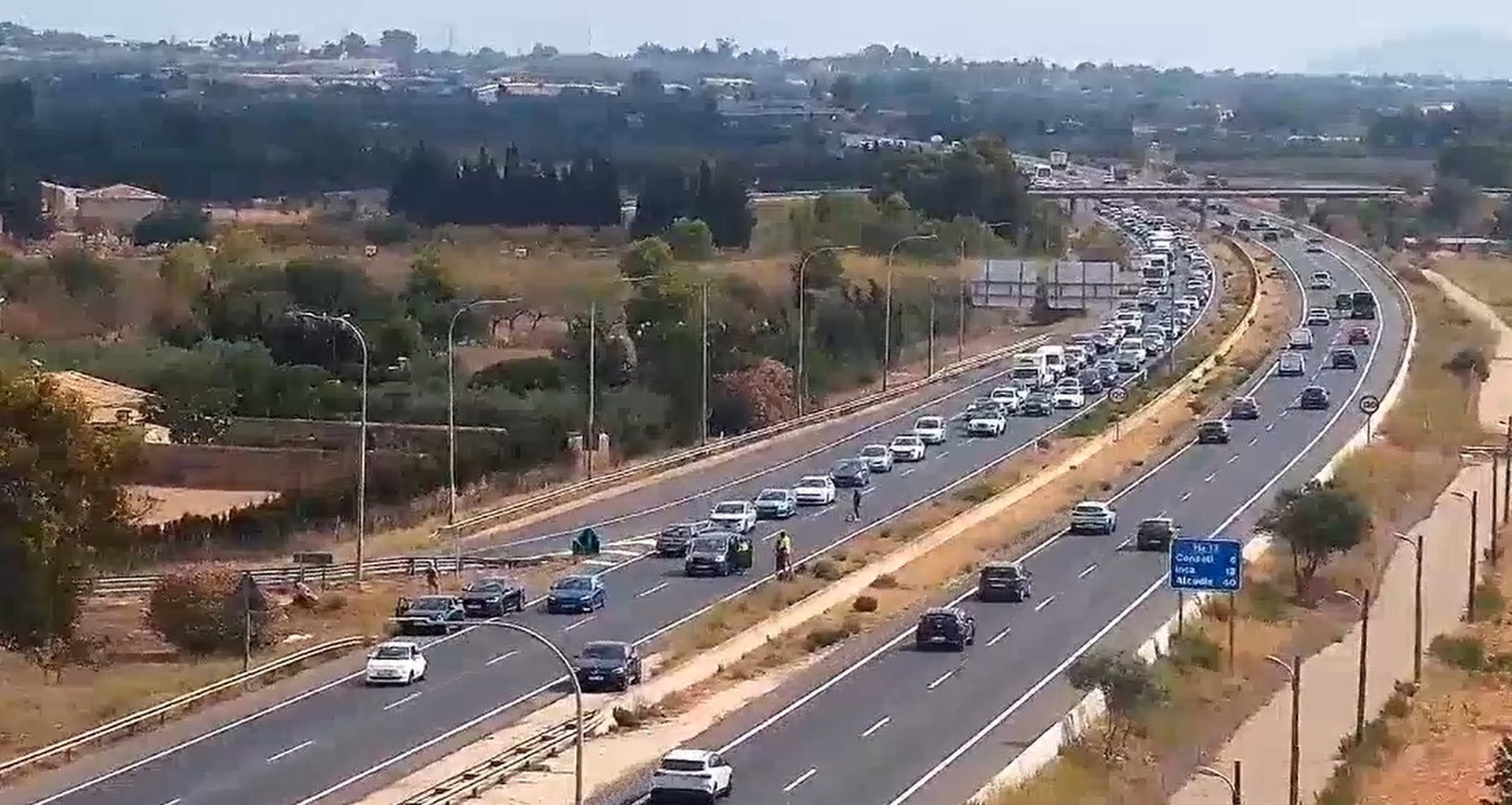 Restablecido el tráfico en la autopista de Inca tras dos accidentes que han dejado retenciones kilométricas Restablecido el tráfico en la autopista de Inca tras dos accidentes que han dejado retenciones kilométricas