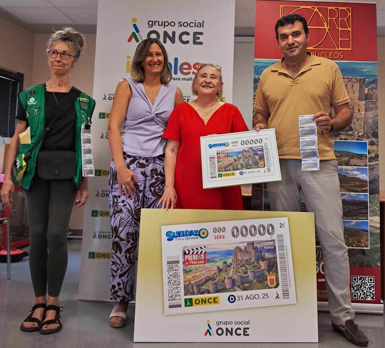 Loarre protagoniza un cupón de la ONCE de la serie ‘Pueblos de película’ Loarre protagoniza un cupón de la ONCE de la serie ‘Pueblos de película’