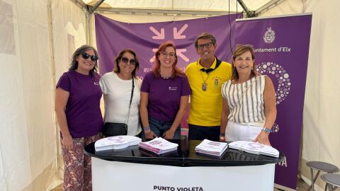 Los Puntos Violeta informaron a m&aacute;s de 5.000 personas durante las fiestas de Elche