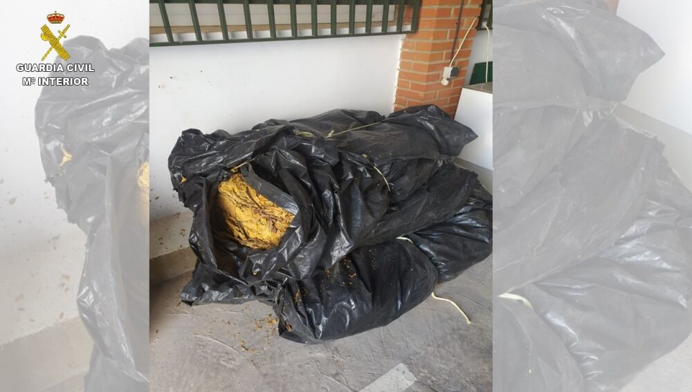 Tabaco aprehendido por la Guardia Civil