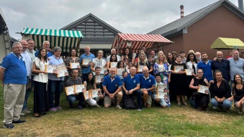 Foto de familia durante el Arniu Cheese Fest