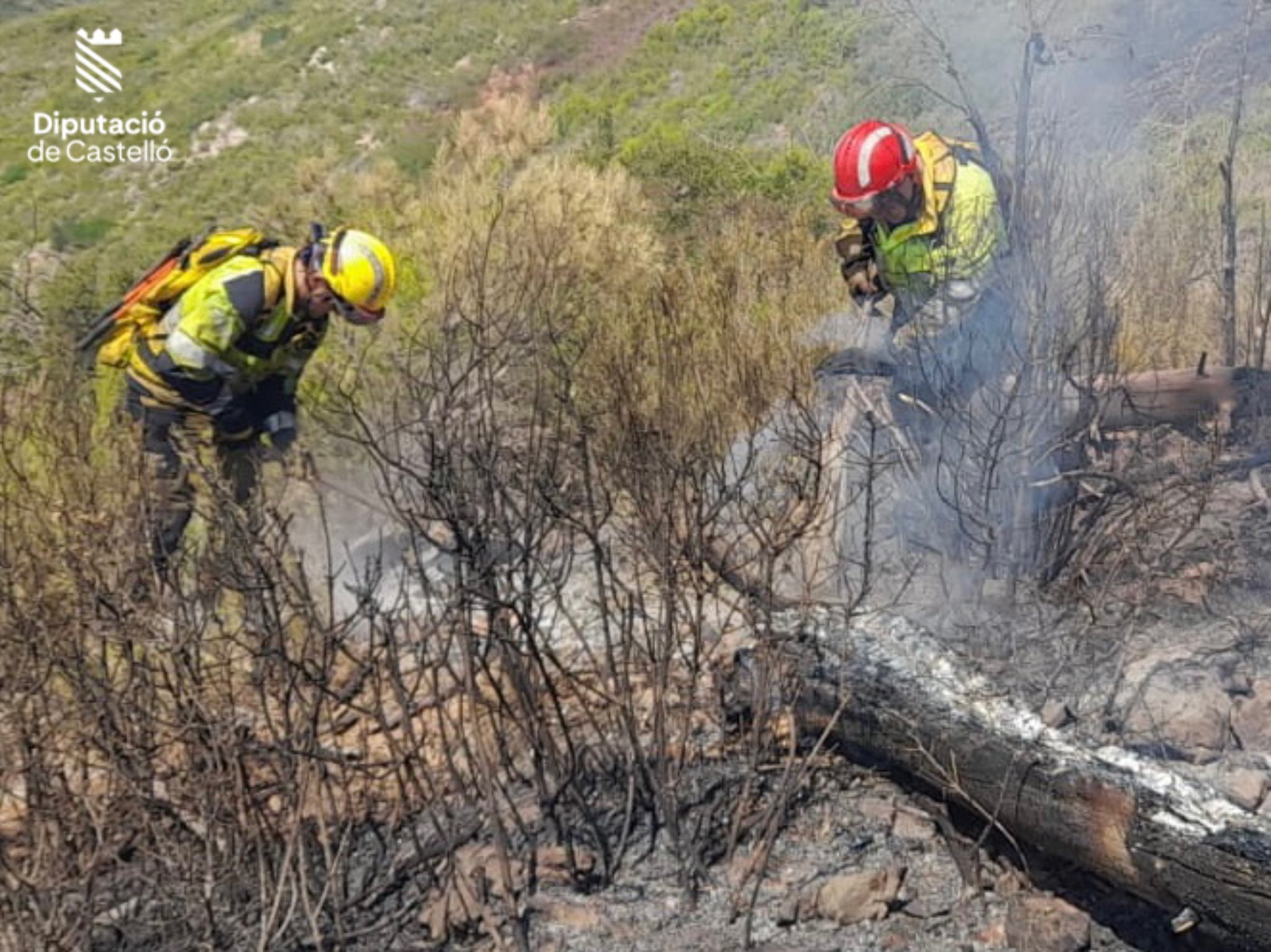 Perimetrado el incendio forestal de Artana Perimetrado el incendio forestal de Artana