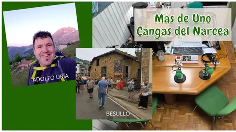 Adolfo Uría y un momento de la Semana Cultural 2025 de Besullo Adolfo Uría y un momento de la Semana Cultural 2025 de Besullo