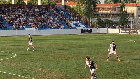 Jugadores de Unionistas, en el duelo ante el Salamanca UDS