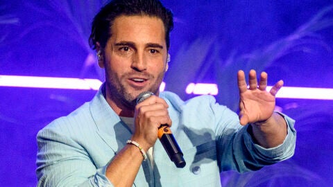 David Bustamante durante un concierto en Madrid. 
