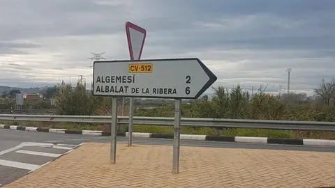Señal de acceso a Algemesí Señal de acceso a Algemesí
