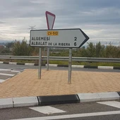 Señal de acceso a Algemesí Señal de acceso a Algemesí
