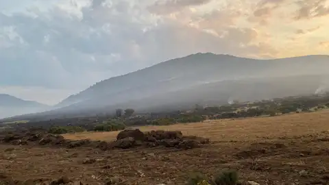 Incendio en la Montaña Palentina .